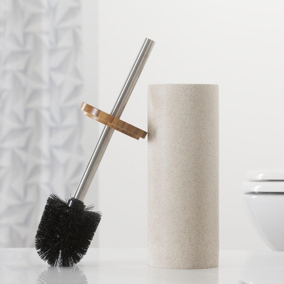 Sealskin Grace brosse WC 39x10x10cm Rond polyrésinavec bambou sable