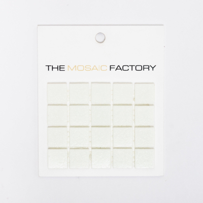 SAMPLE The Mosaic Factory Amsterdam carreau mosaïque 2x2x0.4cm pour mur et sol pour intérieur et extérieur carré Verre Ultra Blanc