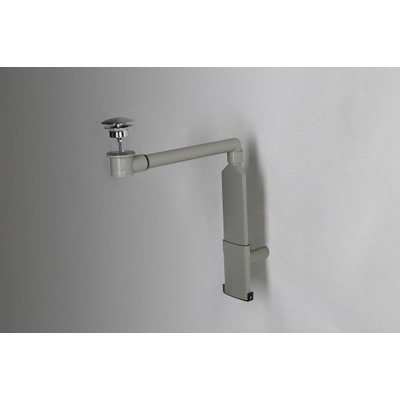 Forzalaqua sifon ruimtebesparend met afvoerplug 5/4' always open RVS Chroom - OUTLET UDEN