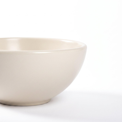 QeramiQ Dely Waskom - 20x20x9cm - rond - keramiek - linnen