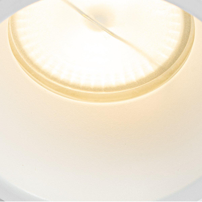 QAZQA Dept Spot encastré - 10.5x10.5x10.4 cm - dimmable - IP44 - blanc mat