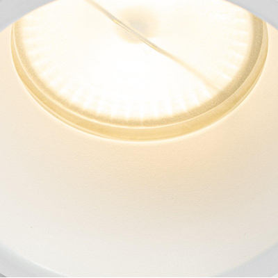 QAZQA Dept Spot encastré - 10.5x10.5x10.4cm - dimmable - IP44 - blanc mat