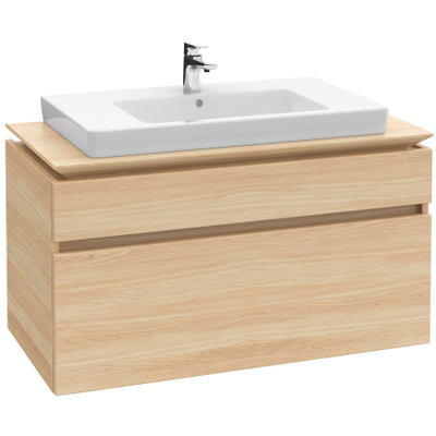 Villeroy & Boch Subway 2.0 meubelwastafel - geslepen - 80x47cm - met kraangat - met overloop - White Alpine (glans wit)