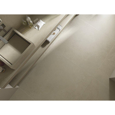 ÉCHANTILLON Terravito Allora carreau mural et de sol - 60x60cm - rectifié - Aspect béton - Sand mat (beige)