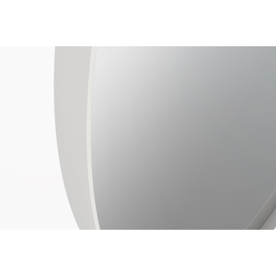 Saniclass Exclusive Line miroir rond - 40cm - cadre blanc mat - DESTOCKAGE