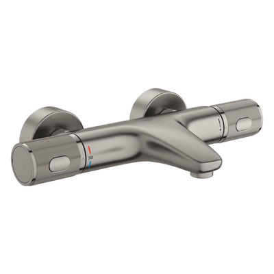 GROHE Grohtherm 1000 Performance badthermostaat - met koppelingen - supersteel (rvs)