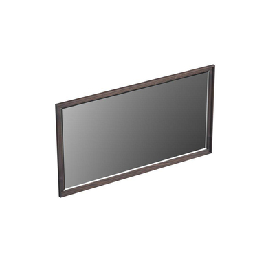 Forzalaqua Reno 2.0 miroir 140x80cm Rectangulaire sans éclairage avec cadre Chêne massif Charcoal