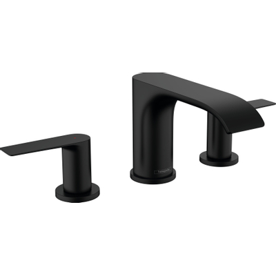Hansgrohe VIVENIS Wastafelmengkraan - 90 met pop-up trekwaste - mat zwart