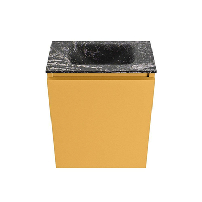 MONDIAZ TURE-DLUX 40cm toiletmeubel Ocher. EDEN wastafel Lava positie midden. Zonder kraangat.