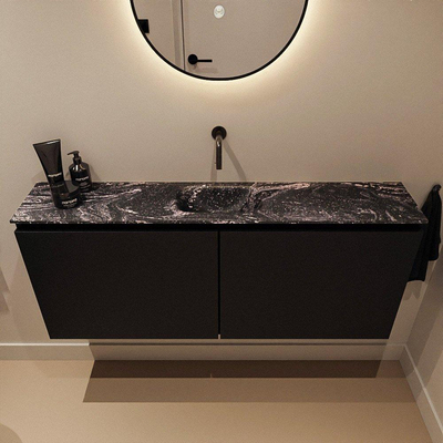 MONDIAZ TURE-DLUX 120cm toiletmeubel Urban. EDEN wastafel Lava positie midden. Zonder kraangat.