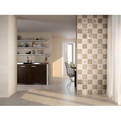 Baldocer Ceramica Carrelage sol Pierre Bone 60x60cm rectifié aspect pierre naturelle Taupe mat