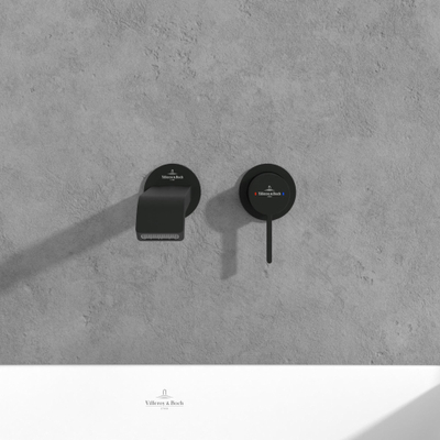 Villeroy & Boch Dawn ensemble de robinet à une poignée - noir mat