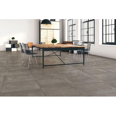 EnergieKer Cerabeton Cendre Carrelage sol et mural gris 60x60cm Anthracite