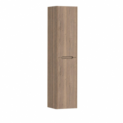 H&R badmeubelen Juice Hoge Kast - 40x35x170cm - met ronde hoeken - 2 deuren - rechtsdraaiend - charleston