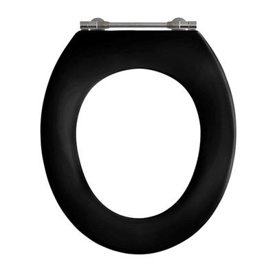 Pressalit Objecta abattant de WC sans couvercle avec charnière fixe avec axe traversant noir