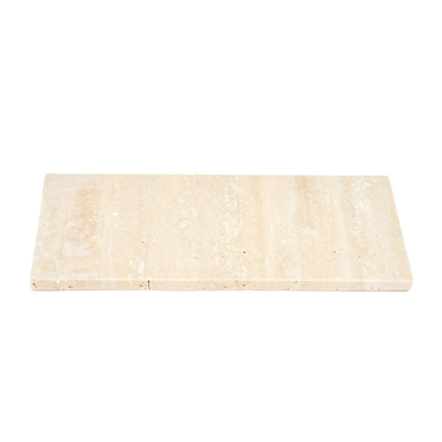 Wellmark Plateau/plateau en travertin 30x13cm Beige