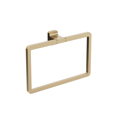 Crosswater Rotar Handdoekring - 23x15.5cm - geborsteld messing