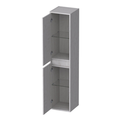 BRAUER Adore armoire de salle de bains - 160x35x35cm - avec 2 portes sans poignées ouvrant à gauche ou à droite Forest Seashell