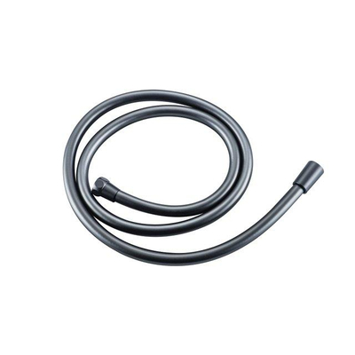 Fortifura Nebbio Ensemble de douche pluie - robinet encastré - corps encastré - barre coulissante - flexible de douche lisse - douchette à main - bras mural 35cm - pomme de douche ronde - finition PVD gunmetal brossé