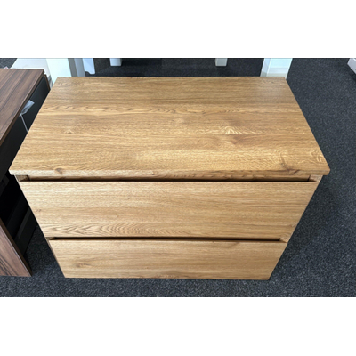 Saniclass Holz Pure Badkameronderkast - 80x45x60cm - 2 lades - Eiken natural Topblad Licht beschadigd OUTLETSTORE