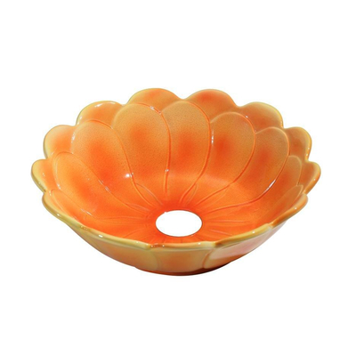 Best Design flower-orange Vasque à poser - diamètre 40cm - Orange