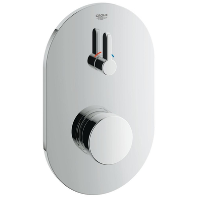 GROHE Eurosmart Cosmopolitan T Partie de finition pour robinet de douche encastrable autofermeture avec mélangeur coule pour 15 sec. chrome