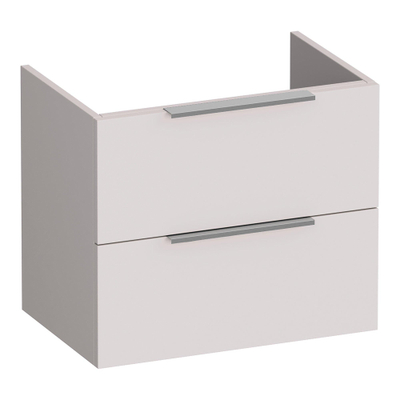 BRAUER Elevate meuble sous lavabo peu profond 60 excl. poignées à poser 2 tiroirs softclose et 1 découpe pour le siphon - mat sable