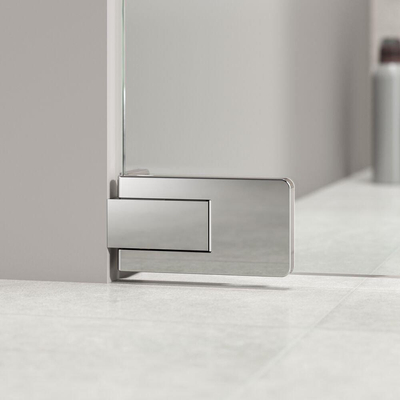 Sealskin Pure Porte de niche - 100x200cm - verre transparent - 8mm - couche anticalcaire - argent haut brillant