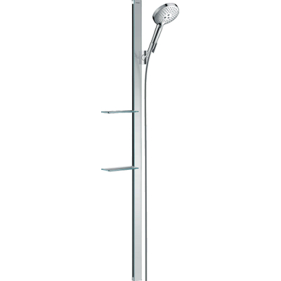 Hansgrohe Raindance Select S Unica Ensemble de douche - barre coulissante - douchette Raindance Select S 120 3 jets - porte-savon - 150cm - flexible de douche 160cm - chrome