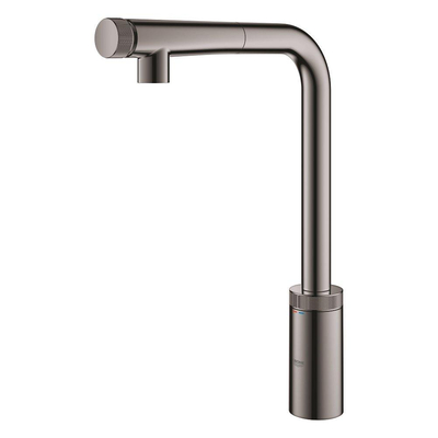 GROHE Minta Mitigeur de cuisine - bec en L extractible - hard graphite brillant
