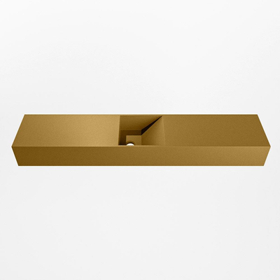 Mondiaz TYNE Fontein - 110x23x12cm - wasbak midden - zonder kraangaten - solid surface - Oro