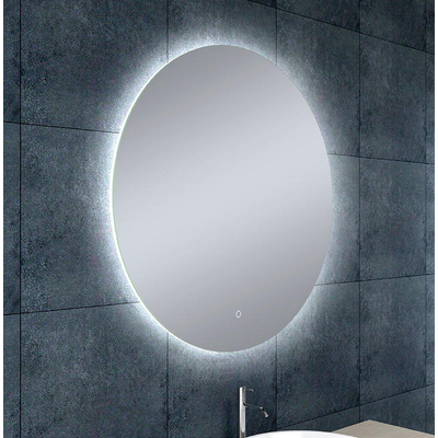 Wiesbaden Soul miroir rond avec LED, dimmable et chauffage miroir 80 cm