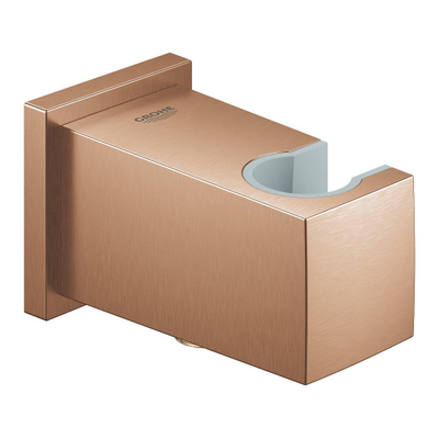 Grohe Euphoria Cube Wandaansluitbocht - met wandhouder - brushed warm sunset (koper)