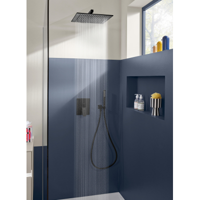 Villeroy & Boch Universal Showers Wandarm - Hoekig - mat zwart