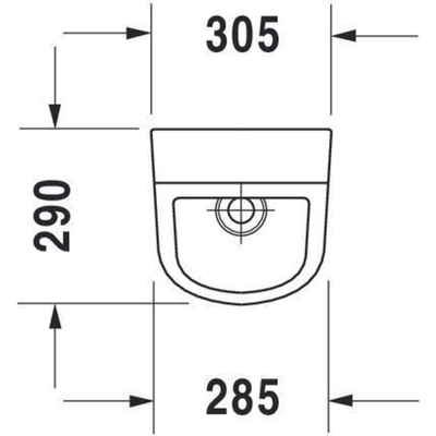 Duravit D Code Cuvette d’urinoir avec arroseur et fixation avec siphon et connexion derrière Blanc