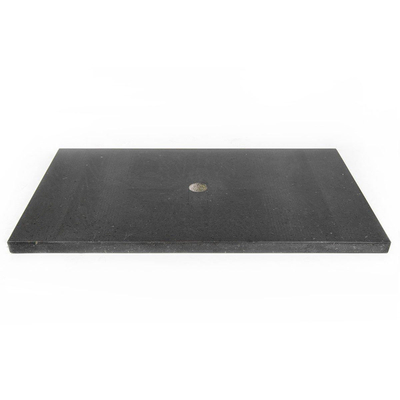 Saniclass Noche Plan sous vasque 80x46cm 1 découpe pour siphon, sans trou de robinet basalte poli