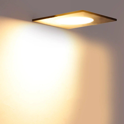 QAZQA Simply Inbouwspot - 9x9cm - incl. LED - 3 staps dimbaar - IP44 - vierkant - mat zwart