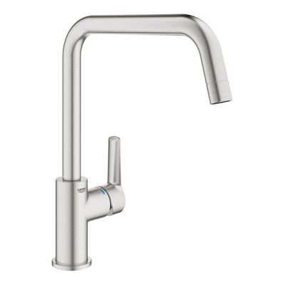 GROHE quickfix mélangeur de cuisine start avec bec pivotant et bec haut supersteel