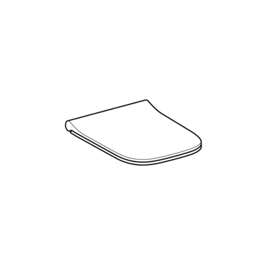 Geberit Smyle Square closetzitting - met deksel sandwichvorm topfix - wit