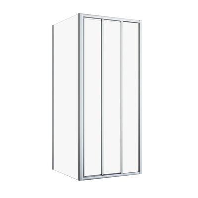 Sealskin Hooked Paroi latérale pour porte coulissante 90x200 cm, verre de sécurité clair 6 mm avec traitement anticalcaire chrome