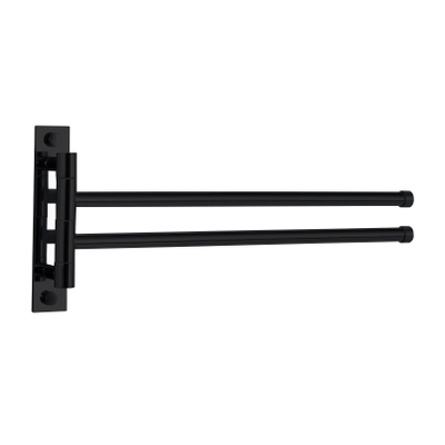 Best Design Nero Estana Porte-serviette 2 bras Noir mat