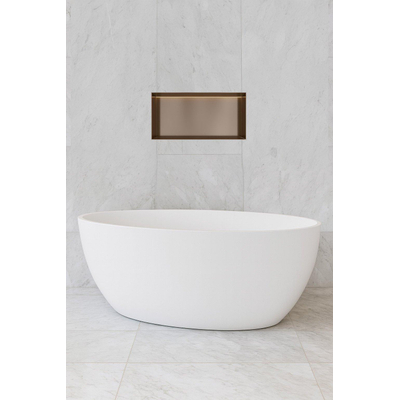Hotbath &MORE Inbouwbox of inbouwnis - 30x60x10 - frameless + LED - tuscan bronze (brons)