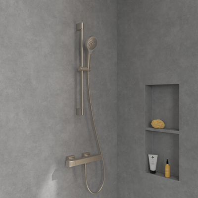 Villeroy & Boch Universal Taps & Fittings Douchethermostaat voor douche Hoekig - Matt Brushed Nickel (RVS)