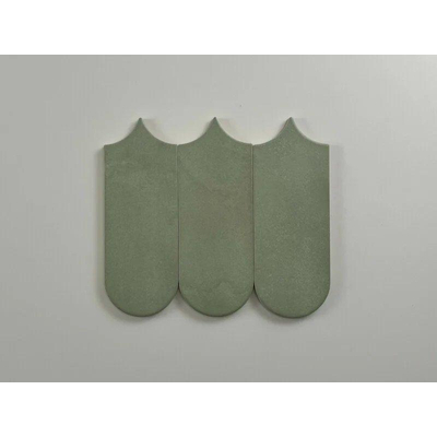 Terravito Evarno wandtegel - 8x21.5cm - Sage mat (groen)