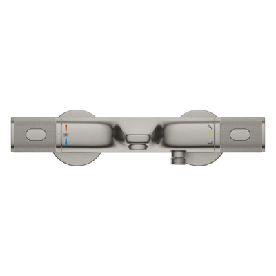 GROHE Grohtherm 1000 Performance badthermostaat - met koppelingen - supersteel (rvs)