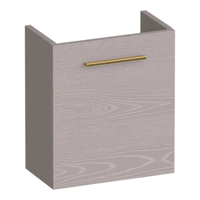 BRAUER Trust meuble de lavabo pour WC - 40x45x22cm - excl. poignée rapportée avec 1 porte ouvrant à droite Timber Greige