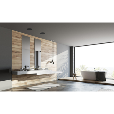 Aquasound Rumba speakerset 45 watt 120mmx55mm randloos mat zw.