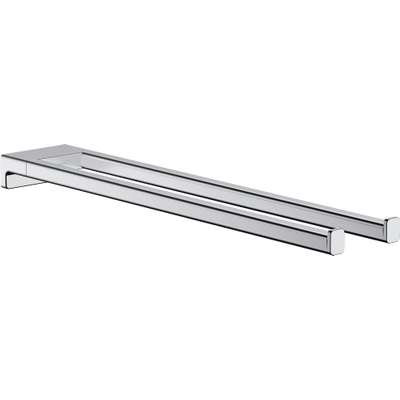 Hansgrohe AddStoris Q handdoekhouder 2-lids - hoogglans chroom