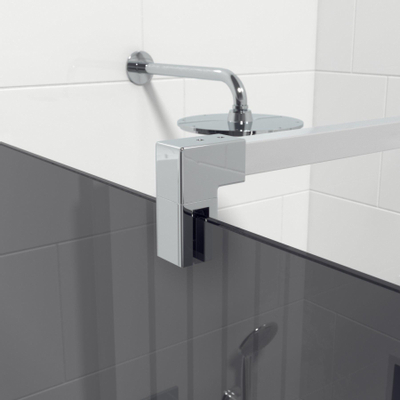 Marenza Bellini Inloopdouche - 100x200cm - rookglas - chroom