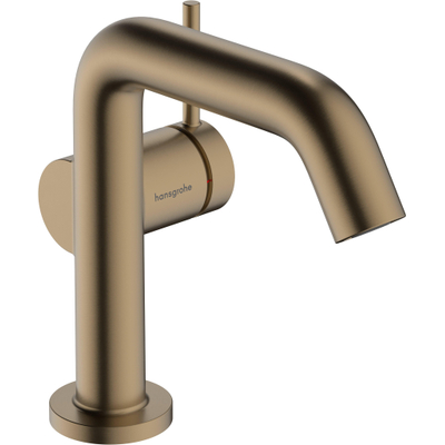 Hansgrohe Tecturis s Eengreeps wastafelkraan - 110 Fine - coolstart - met PopUp - trekwaste - geborsteld brons